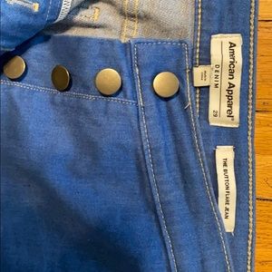 American apparel jeans button flare 29